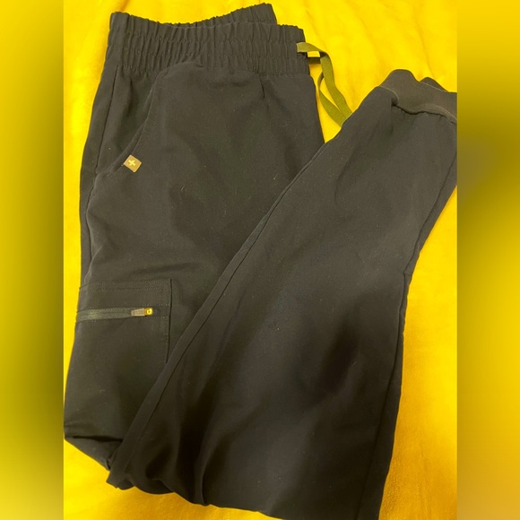 Navy Blue Large and Tall Fig Scrub Pants - Picture 1 of 3